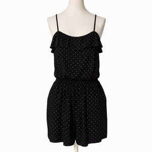Old Navy Black and White Polka Dot Romper